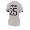 Paris Saint-Germain Nuno Mendes #25 Bortedrakt Kvinner 2022-23 Kortermet